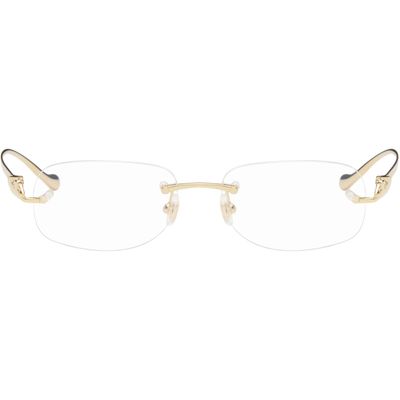 Cartier Cartier Gold Rimless Panther Glasses