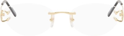 Cartier Cartier Gold Signature C Cat Eye Metal Glasses