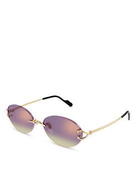 Cartier Cartier Oval Sunglasses, 55mm