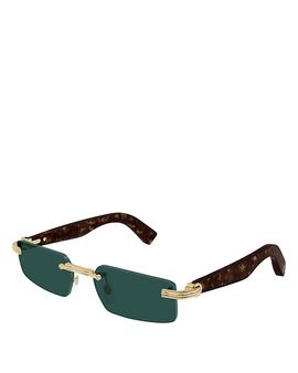 Cartier Cartier Premiere de Cartier 24K Gold Plated Rectangular Sunglasses, 55mm