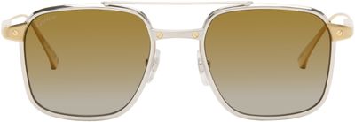 Cartier Cartier Silver & Gold Exception Sunglasses