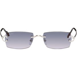 Cartier Cartier Silver 'Classic C de Cartier' Sunglasses