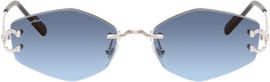 Cartier Cartier Silver Classic C Motif Sunglasses