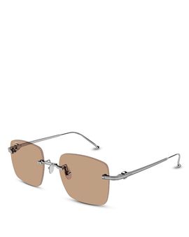 Cartier Cartier Square Rimless Sunglasses, 52mm