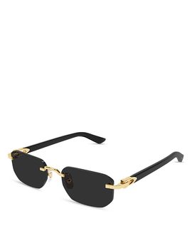Cartier Cartier Squared Rimless Sunglasses, 53mm