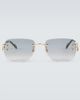 Cartier Eyewear Collection Cartier Eyewear Collection Monogram rectangular sunglasses - 1