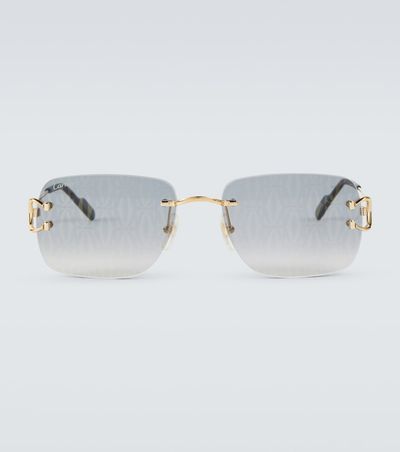 Cartier Eyewear Collection Cartier Eyewear Collection Monogram rectangular sunglasses