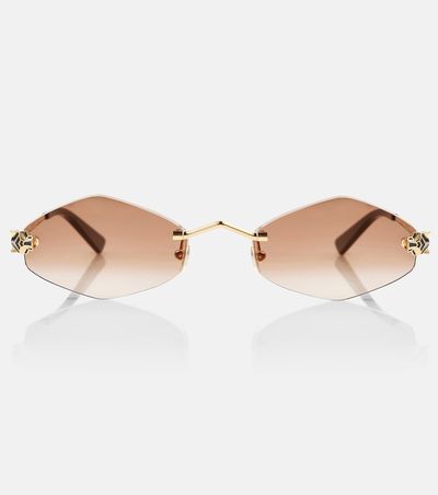 Cartier Eyewear Collection Cartier Eyewear Collection Panthère de Cartier geometric sunglasses