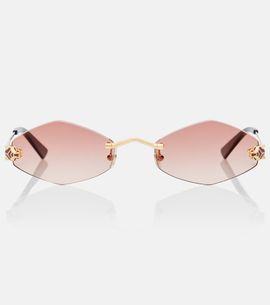 Cartier Eyewear Collection Cartier Eyewear Collection Panthère de Cartier oval sunglasses