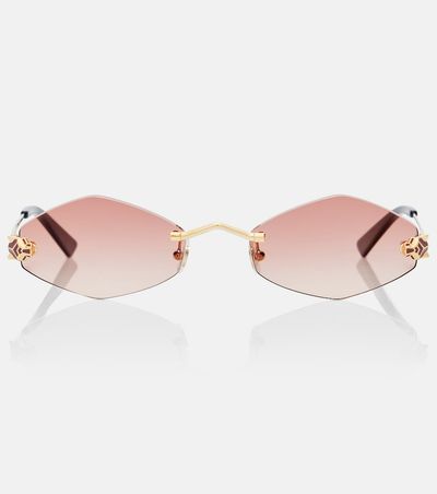 Cartier Eyewear Collection Cartier Eyewear Collection Panthère de Cartier oval sunglasses
