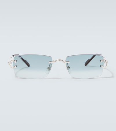 Cartier Eyewear Collection Cartier Eyewear Collection Signature C De Cartier rectangular sunglasses