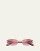 Cartier Signature C de Cartier 56mm Geometric Sunglasses - 1