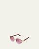 Cartier Signature C de Cartier 56mm Geometric Sunglasses - 2