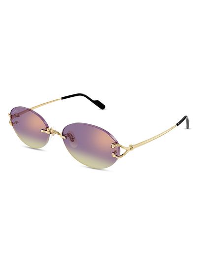 Cartier Women's C Decor 55MM Oval Sunglasses