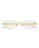 Cartier Women's C Decor 55MM Rimless Cat-Eye Eyeglasses - 2