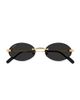 Cartier Women's Première de Cartier 53MM 24K-Gold-Plated Rimless Oval Sunglasses - 2