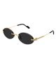 Cartier Women's Première de Cartier 53MM 24K-Gold-Plated Rimless Oval Sunglasses - 4