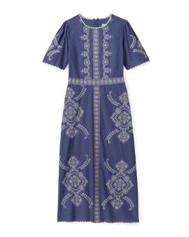 Cartolina Cartolina Bobbi Embroidered Midi Dress
