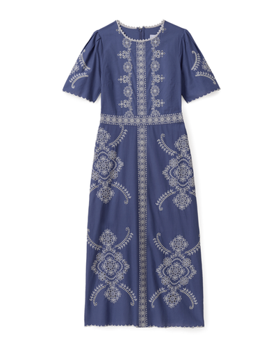 Cartolina Cartolina Bobbi Embroidered Midi Dress