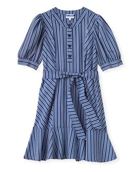 Cartolina Cartolina Bonnie Striped Mini Dress