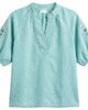 Cartolina Cartolina Catalina Embroidered Linen Top - 1
