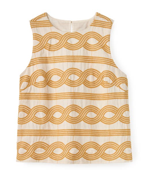 Cartolina Cartolina Celeste Embroidered Tank