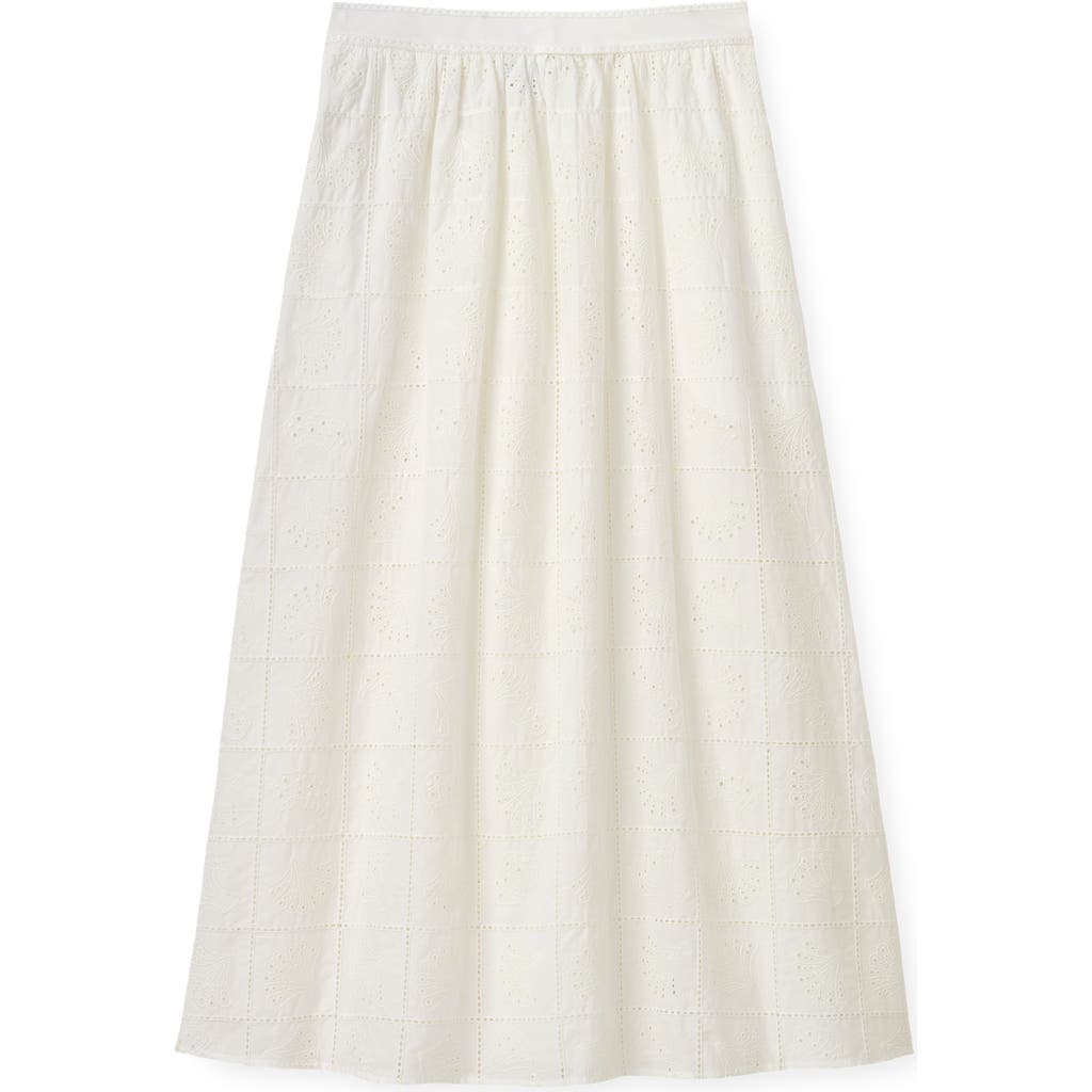 Cartolina Cartolina Celine Eyelet Midi Skirt