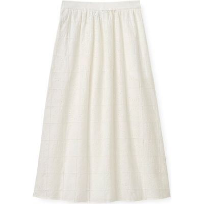 Cartolina Cartolina Celine Eyelet Midi Skirt