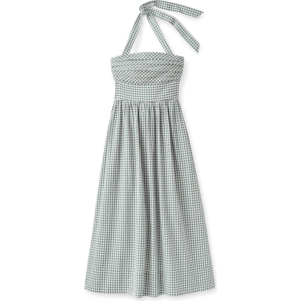 Cartolina Cartolina Chalmers Gingham Halter Midi Dress