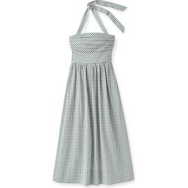 Cartolina Cartolina Chalmers Gingham Halter Midi Dress