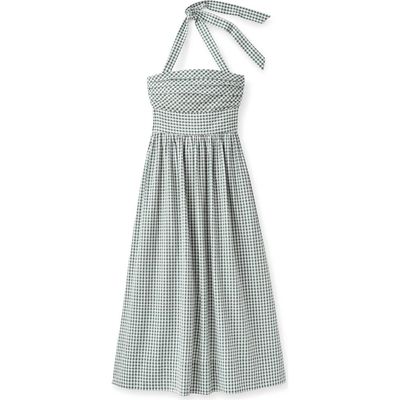 Cartolina Cartolina Chalmers Gingham Halter Midi Dress