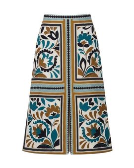Cartolina Cartolina Clara Crepe Printed Midi Skirt