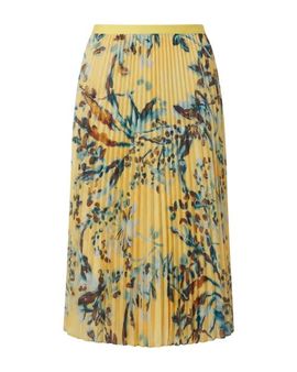 Cartolina Cartolina Claudia Print Pleated Midi Skirt