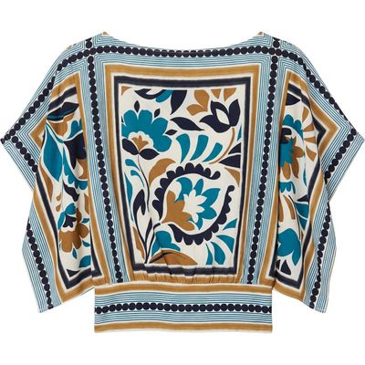 Cartolina Cartolina Fenna Printed Scarf Top