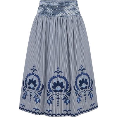 Cartolina Cartolina Georgia Embroidered Midi Skirt