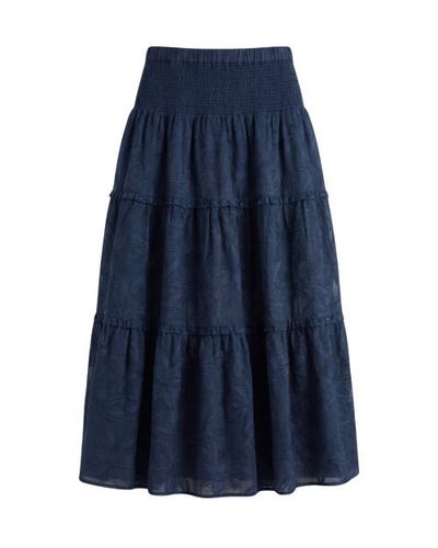 Cartolina Cartolina Kylie Smocked Jacquard Midi Skirt