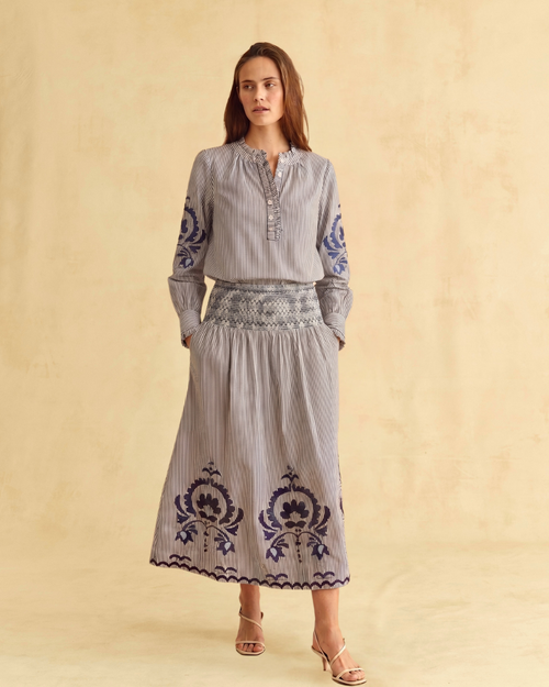 Cartolina Cartolina Mara Embroidered Top