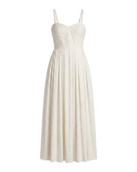 Cartolina Cartolina Marabel Sweetheart Jacquard Midi Dress