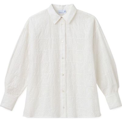 Cartolina Cartolina Margaux Eyelet Button Down Shirt