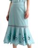 Cartolina Cartolina Marlo Embroidered Linen Midi Skirt - 1