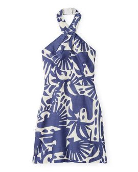 Cartolina Cartolina Moran Halter Mini Dress