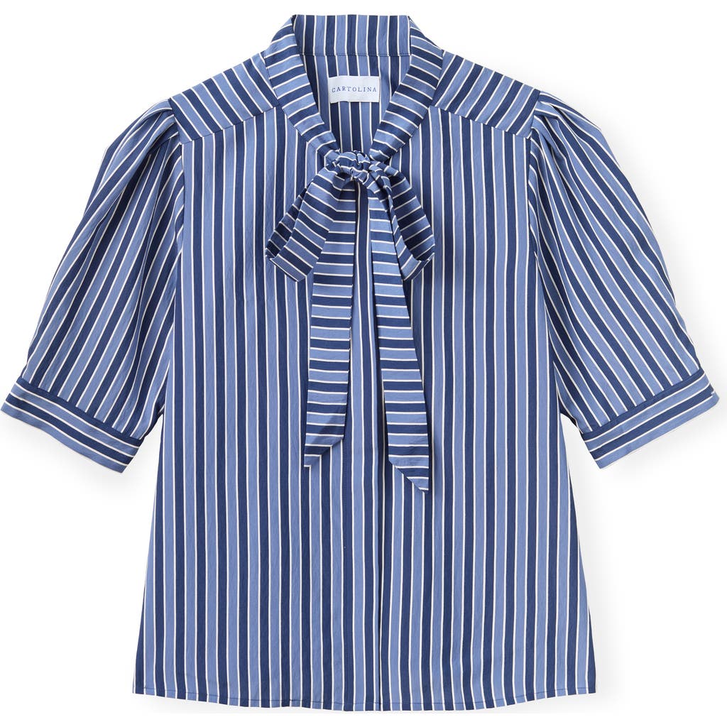 Cartolina Cartolina Peggy Neck-Tie Blouse