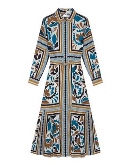 Cartolina Cartolina Rowan Printed Midi Shirt Dress