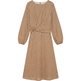 Cartolina Cartolina Sadie Striped Seersucker Midi Dress