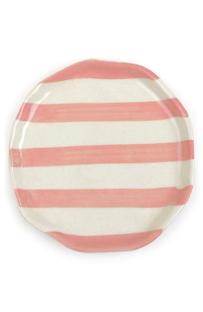 Casa Amarosa Casa Amarosa Set of 2 Stripe Plates