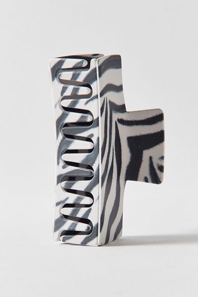 Casa Clara Casa Clara Lara Animal Print Claw Clip in Zebra, Women's at Urban Outfitters