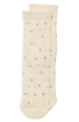 Casa Clara Casa Clara Lisa Floral Rib Crew Socks
