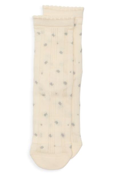 Casa Clara Casa Clara Lisa Floral Rib Crew Socks