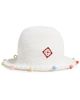 Casablanca Casablanca Beaded Crochet Hat White - 1