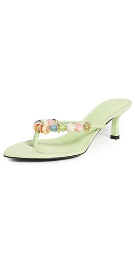 Casablanca Casablanca Beaded Sandals Mint
